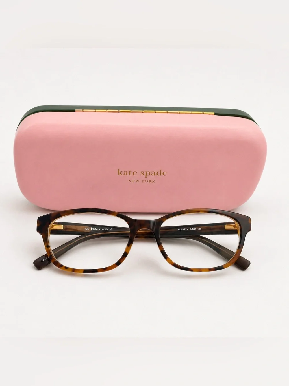 Kate Spade Blakely 0JMD 135 Tortoise Shell Eyeglasses with Pink Case